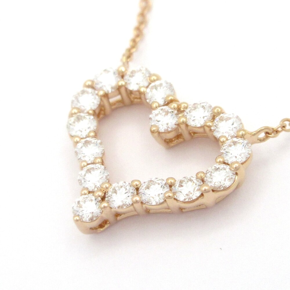 Tiffany & Co. Sentimental Heart Necklace 18K Rose Gold Diamond
